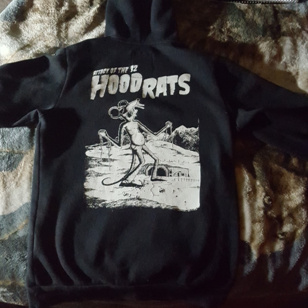 Men's black hoodie
